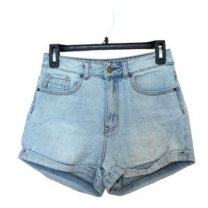 Kendall & Kylie Light wash Cuffed Jean Shorts - Size 25 - EUC
